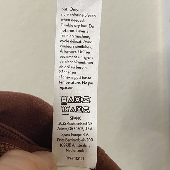 New Spanx Faux Suede Leggings Womens Pants Ankle Skinny Stretch Rich Rose S/P - Picture 10 of 13